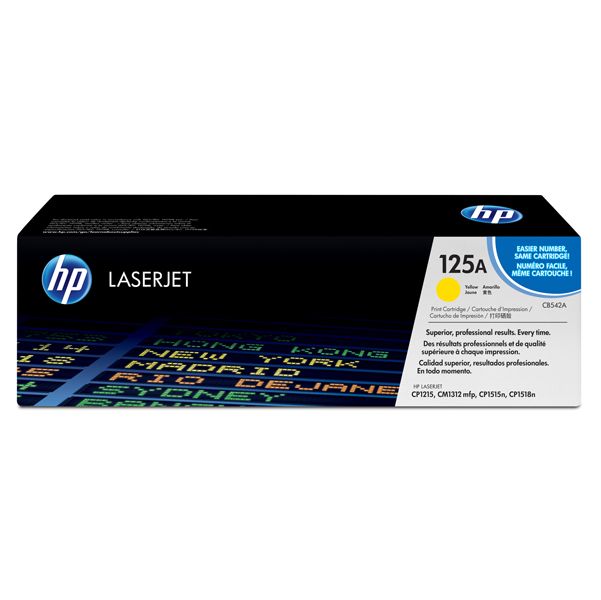 MD_HPCB542A Hp - Toner originale - 125A - Giallo - CB542A - 1.400 pag - immagine 1