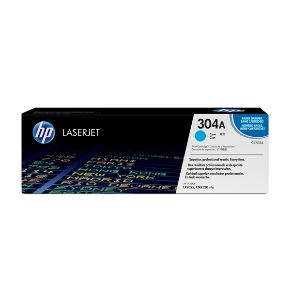 MD_HPCC531A Hp - Toner originale - 304A - Ciano - CC531A - 2.800 pag - immagine 1