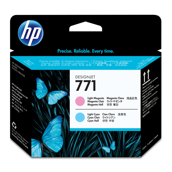 MD_HPCE019A Hp - Testina di stampa originale - 771 - Magenta chiaro / Ciano chiaro - CE019A - 775 pag - immagine 1