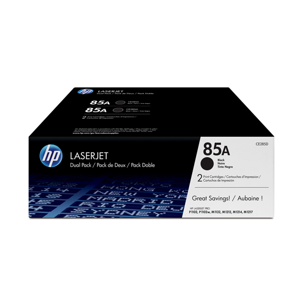 MD_HPCE285AD Hp - Confezione 2 Toner originali - 85A - Nero - CE285AD - 1.600 pag/cad - immagine 1