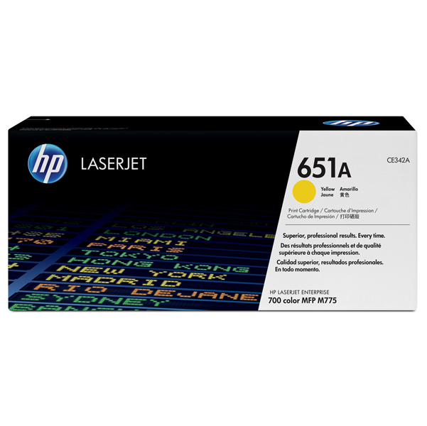 MD_HPCE342A Hp - Toner originale - 651A - Giallo - CE342A - 16.000 pag - immagine 1