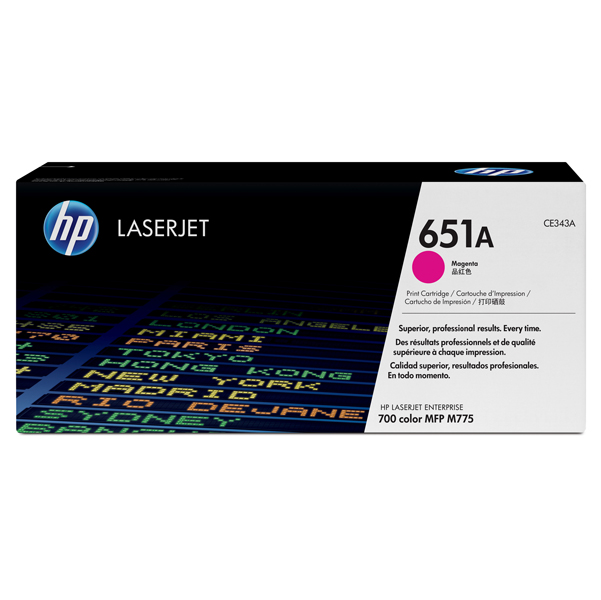 MD_HPCE343A Hp - Toner originale - 651A - Magenta - CE343A - 16.000 pag - immagine 1