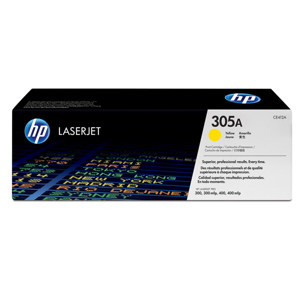 MD_HPCE412A Hp - Toner originale - 305A - Giallo - CE412A - 2.600 pag - immagine 1