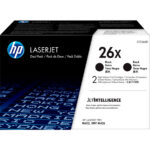 Hp - Confezione 2 Toner originale - 26X - Nero - CF226XD - 9.000 pag cad