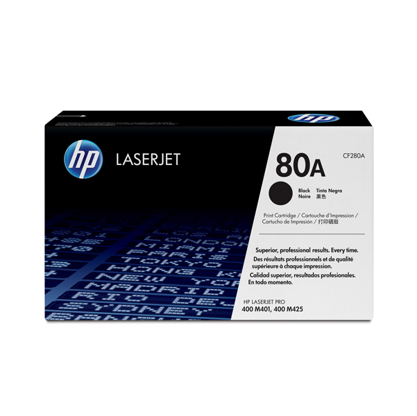 MD_HPCF280A Hp - Toner originale - 80A - Nero - CF280A - 2.560 pag - immagine 1