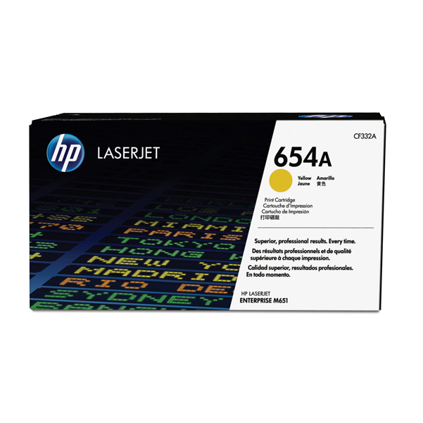 MD_HPCF332A Hp - Toner originale - 654A - Giallo - CF332A - 15.000 pag - immagine 1
