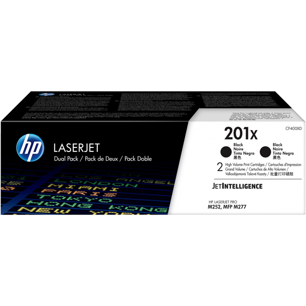 MD_HPCF400XD Hp - Confezione 2 Toner originale - 201X - Nero - CF400XD - 2.800 pag cad - immagine 1