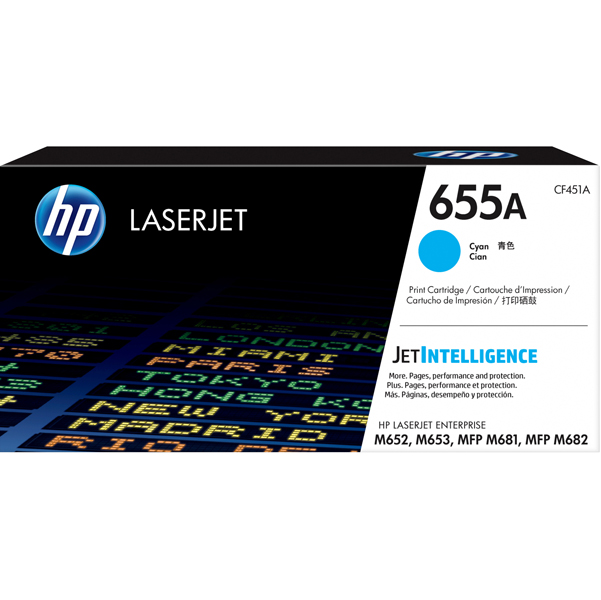 MD_HPCF451A Hp - Toner originale - 655A - Ciano - CF451A - 10.500 pag - immagine 1