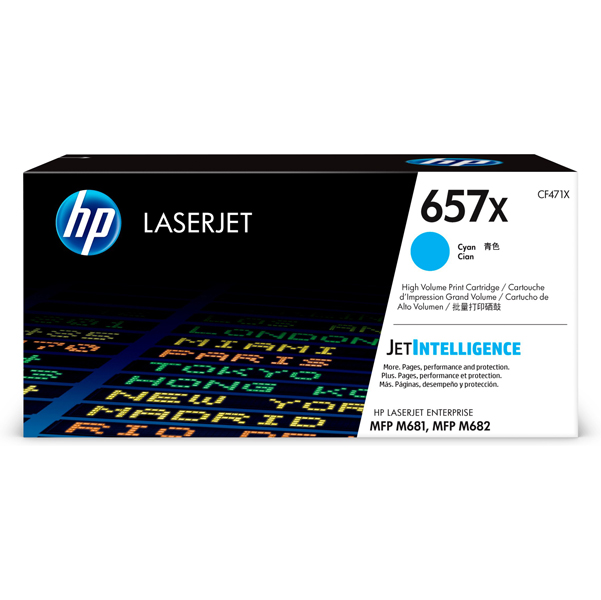MD_HPCF471X Hp - Toner originale - 657X - Ciano - CF471X - 23.000 pag - immagine 1