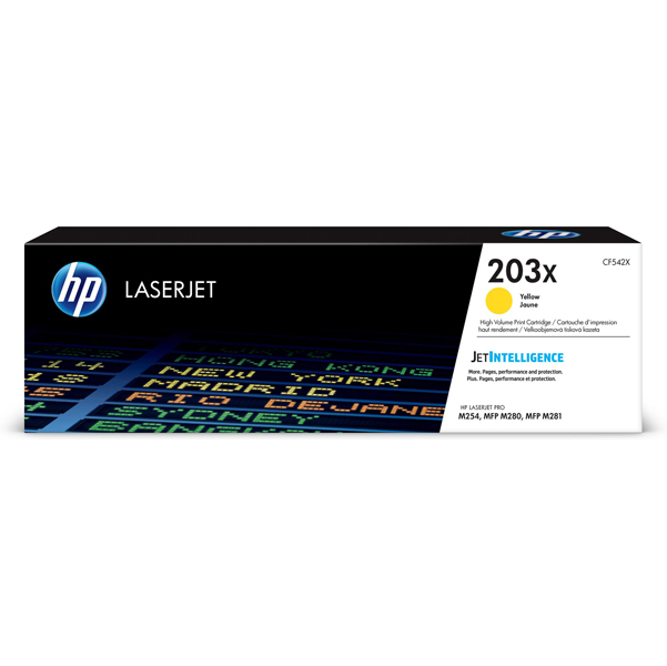 MD_HPCF542X Hp - Toner originale - 203X - Giallo - CF542X - 2.500 pag - immagine 1