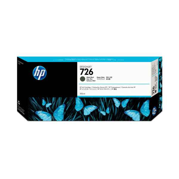 CH575-80003_MK_comp.ai Hp - Cartuccia ink originale - 726 - Nero opaco - CH575A - 300ml - immagine 1