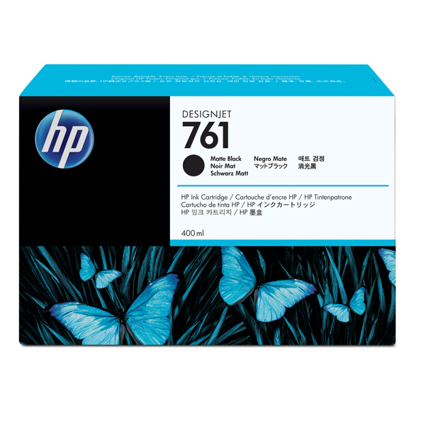 MD_HPCM991A Hp - Cartuccia ink originale - 761 - Nero opaco - CM991A - 400ml - immagine 1