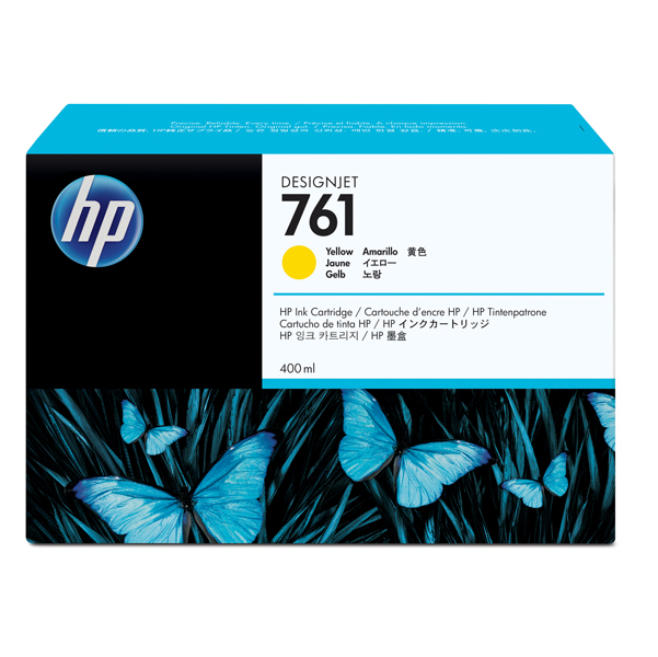 MD_HPCM992A Hp - Cartuccia ink originale - 761 - Giallo - CM992A - 400ml - immagine 1