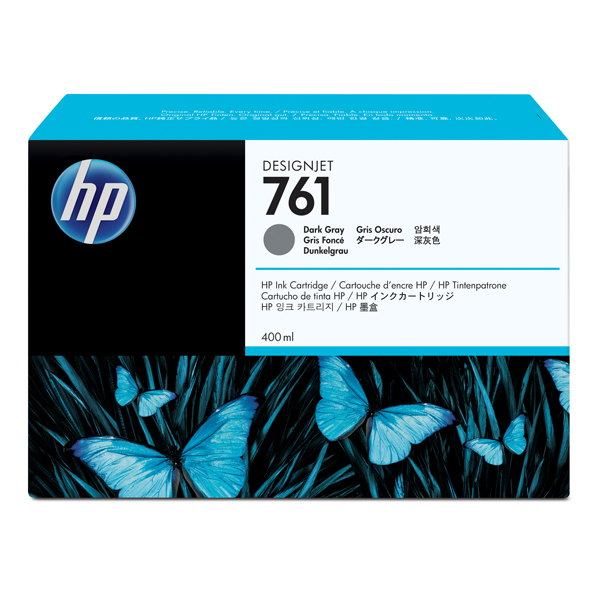 MD_HPCM996A Hp - Cartuccia ink originale - 761 - Grigio scuro - CM996A - 400ml - immagine 1