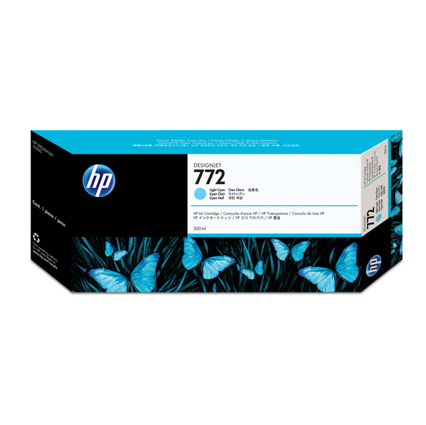 MD_HPCN632A Hp - Cartuccia ink originale - 772 - Ciano chiaro - CN632A - 300ml - immagine 1