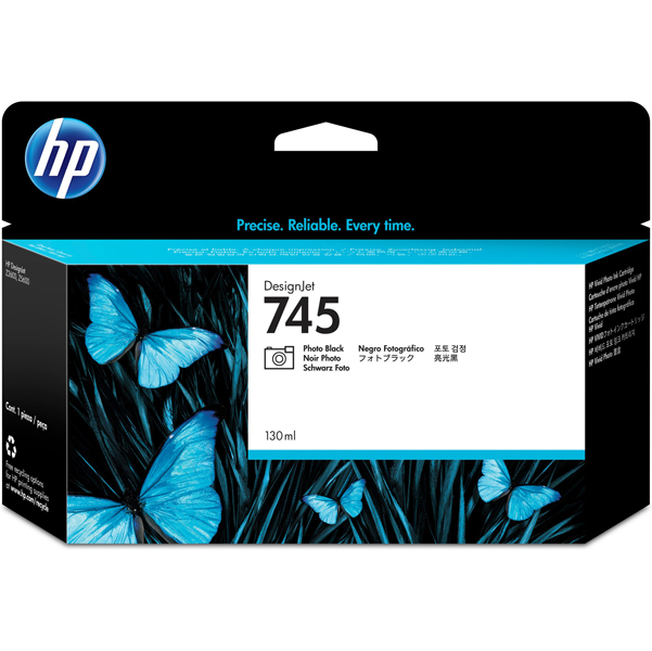 MD_HPF9J98A Hp - Cartuccia ink originale - 745 - Nero fotografico - F9J98A - 130ml - immagine 1