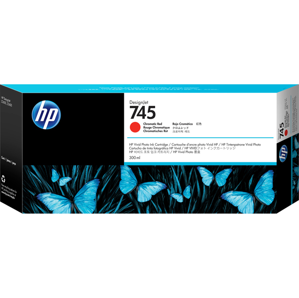 MD_HPF9K06A Hp - Cartuccia ink originale - 745 - Rosso cromatico - F9K06A - 300ml - immagine 1