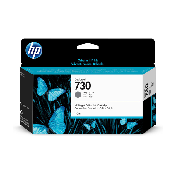 MD_HPP2V66A Hp - Cartuccia ink originale - 730 - Grigio - P2V66A - 130ml - immagine 1