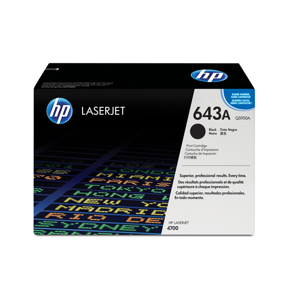 MD_HPQ5950A Hp - Toner originale - 643A - Nero - Q5950A - 11.000 pag - immagine 1