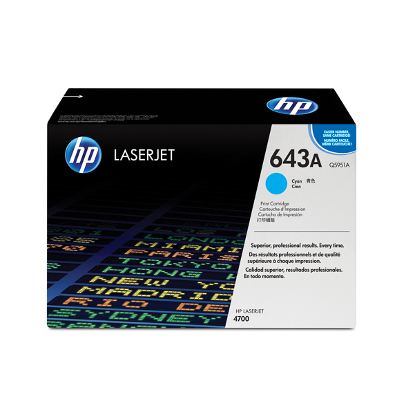 MD_HPQ5951A Hp - Toner originale - 643A - Ciano - Q5951A - 10.000 pag - immagine 1