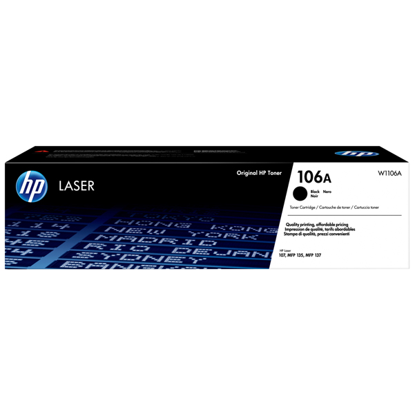 MD_HPW1106A Hp - Toner originale - 106A - nero - W1106A - 1.000 pag - immagine 1