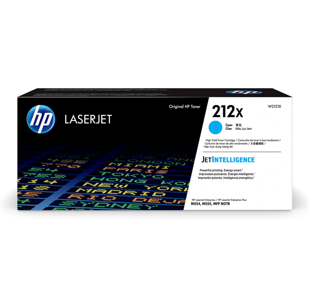 MD_HPW2121X Hp - Toner originale - Ciano - 212X - W2121X - 10.000 pag - immagine 1