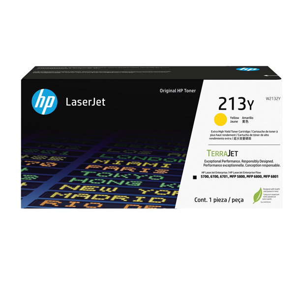 MD_HPW2132Y Hp - Toner originale LaserJet HP 213Y - Giallo - W2132Y - ad altissima capacità - immagine 1