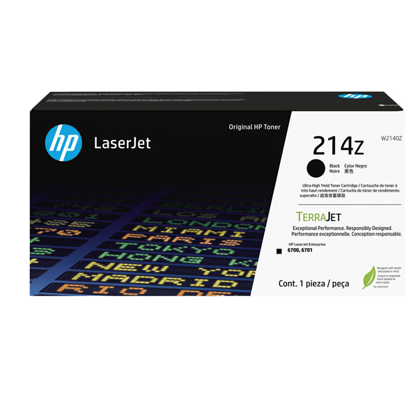 MD_HPW2140Z Hp - Toner originale LaserJet HP 214Z - Nero - W2140Z - ad altissima capacità - immagine 1