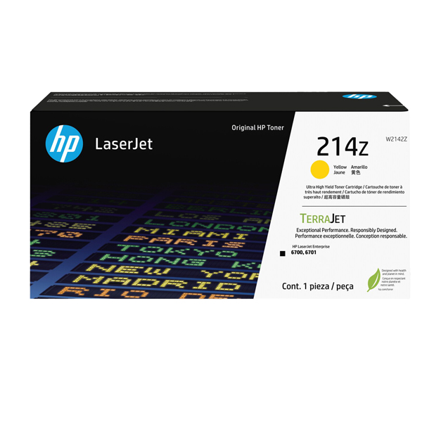 MD_HPW2142Z Hp - Toner originale LaserJet HP 214Z - Giallo - W2142Z - ad altissima capacità - immagine 1