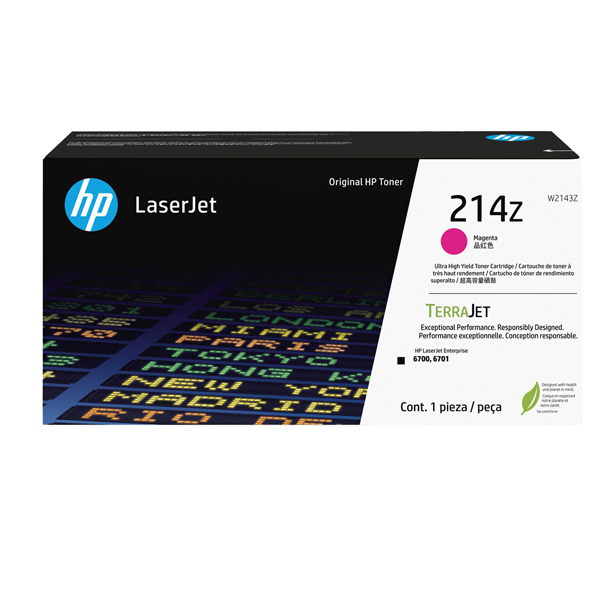 MD_HPW2143Z Hp - Toner originale LaserJet HP 214Z - Magenta - W2143Z - ad altissima capacità - immagine 1
