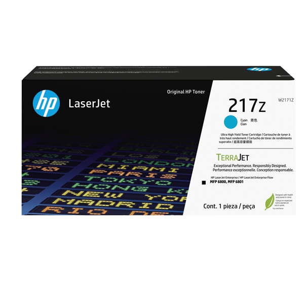 MD_HPW2171Z Hp - Toner originale LaserJet HP 217Z - Ciano - W2171Z - ad altissima capacità - immagine 1