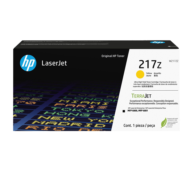 MD_HPW2172Z Hp - Toner originale LaserJet HP 217Z - Giallo - W2172Z - ad altissima capacità - immagine 1