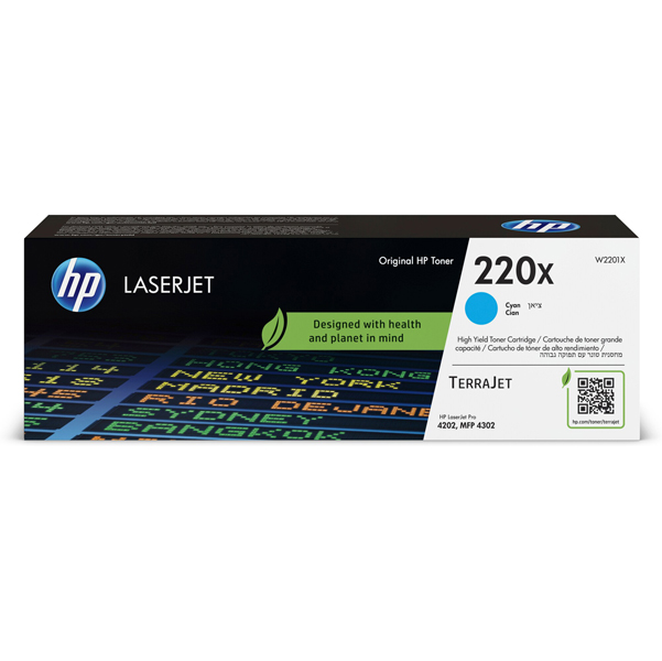 MD_HPW2201X Hp - Toner originale LaserJet HP 220X - Ciano - W2201X - 5.500 pag - immagine 1