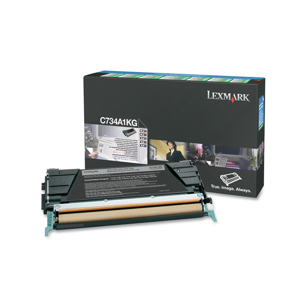 MD_IBM0C734A1KG Lexmark - Toner - Nero - C734A1KG - return program - 8.000 pag - immagine 1