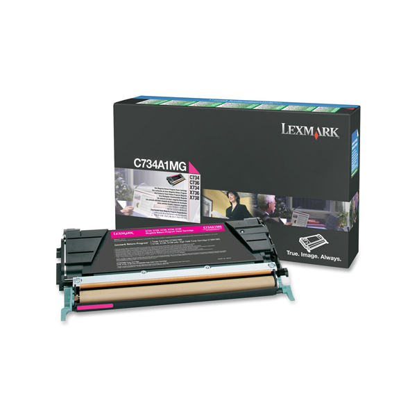 MD_IBM0C734A1MG Lexmark - Toner - Magenta - C734A1MG - return program - 6.000 pag - immagine 1