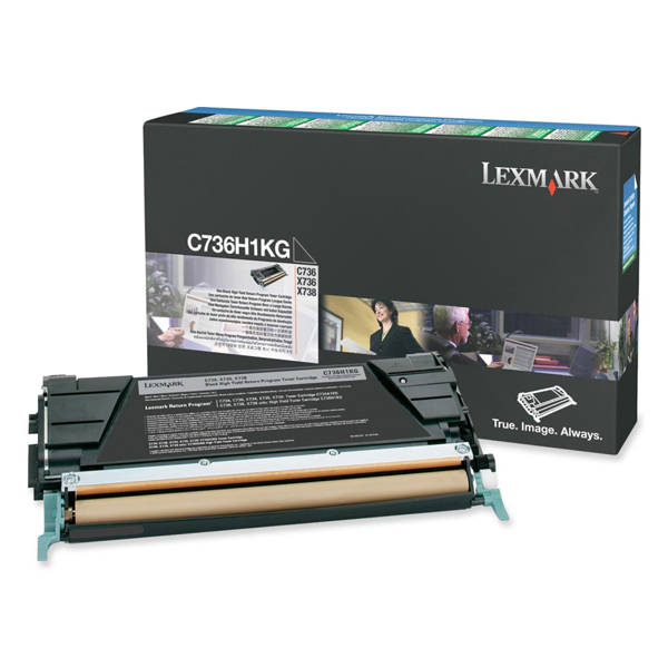 MD_IBM0C736H1KG Lexmark - Toner - Nero - C736H1KG - return program - 12.000 pag - immagine 1