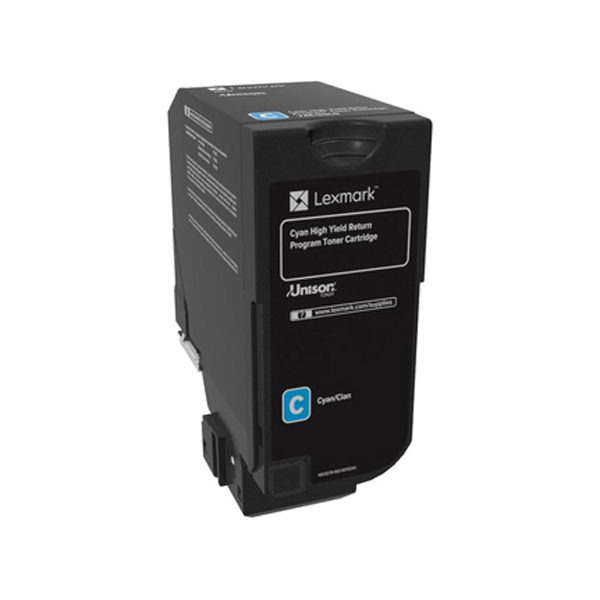 MD_IBM74C2HC0 Lexmark - Toner - Ciano - 74C2HC0 - return program - 12.000 pag - immagine 1