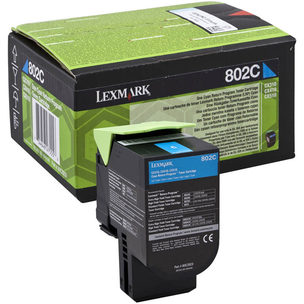 MD_IBM80C20C0 Lexmark - Toner - Ciano - 80C20C0 - return program - 1.000 pag - immagine 1