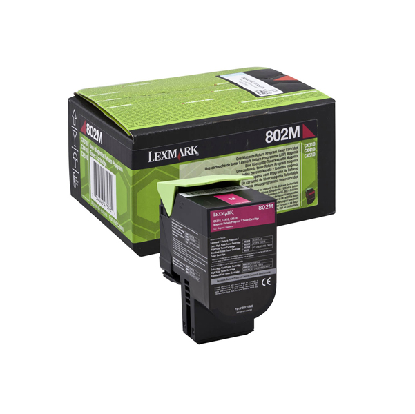 MD_IBM80C20M0 Lexmark - Toner - Magenta - 80C20M0 - return program - 1.000 pag - immagine 1