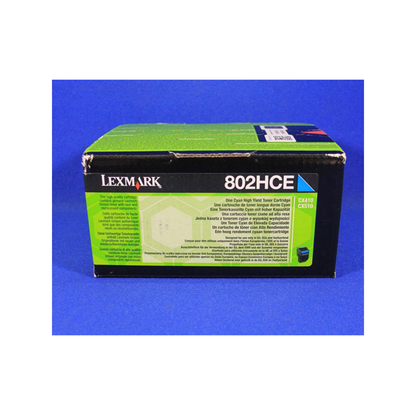 MD_IBM80C2HCE Lexmark - Toner - Ciano - 80C2HCE - 3.000 pag - immagine 1