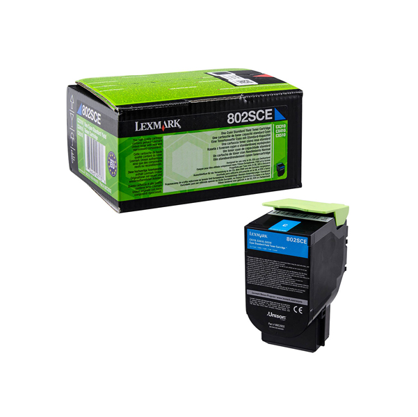 MD_IBM80C2SCE Lexmark - Toner - Ciano - 80C2SCE - 2.000 pag - immagine 1