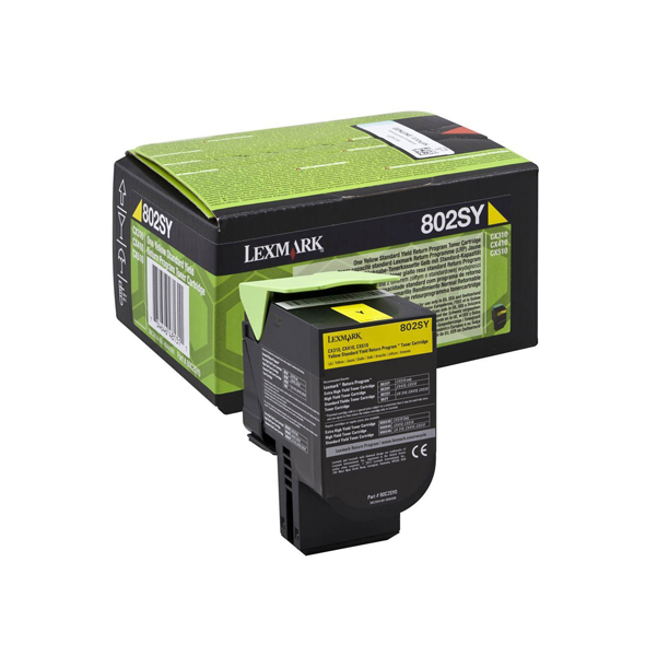 MD_IBM80C2SY0 Lexmark - Toner - Giallo - 80C2SY0 - return program - 2.000 pag - immagine 1