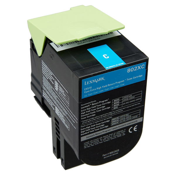 MD_IBM80C2XC0 Lexmark - Toner - Ciano - 80C2XC0 - return program - 4.000 pag - immagine 1