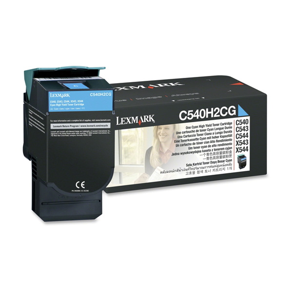 MD_IBMC540H2CG Lexmark - Toner - Ciano - C540H2CG - non return program - 2.000 pag - immagine 1