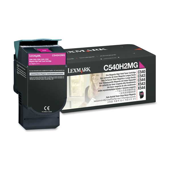 MD_IBMC540H2MG Lexmark - Toner - Magenta - C540H2MG - non return program - 2.000 pag - immagine 1