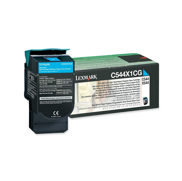 MD_IBMC544X1CG Lexmark - Toner - Ciano - C544X1CG - return program - 4.000 pag - immagine 1