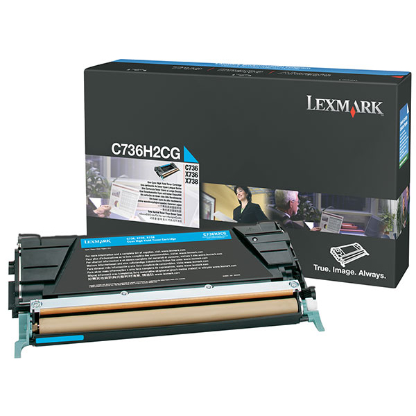 MD_IBMC736H2CG Lexmark - Toner - Ciano - C736H2CG - non return program - 10.000 pag - immagine 1