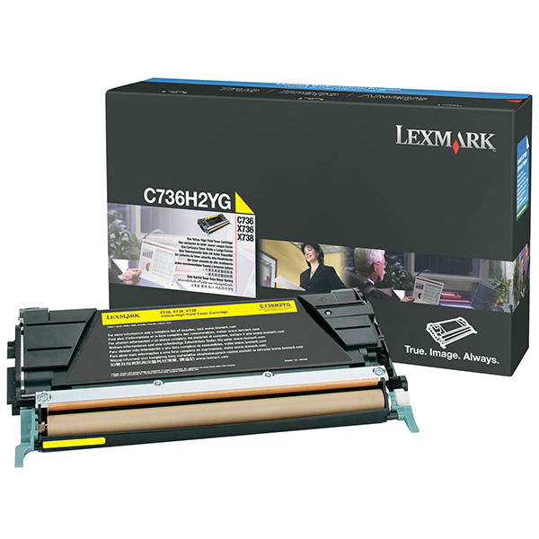 MD_IBMC736H2YG Lexmark - Toner - Giallo - C736H2YG - non return program - 10.000 pag - immagine 1