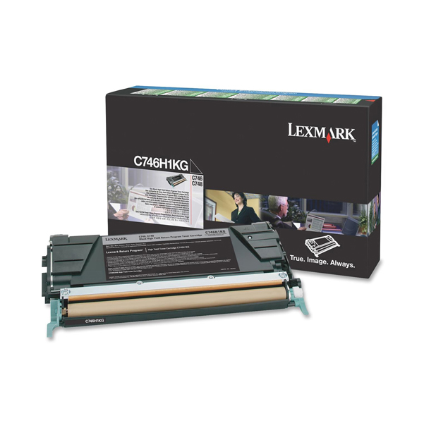 MD_IBMC746H1KG Lexmark - Toner - Nero - C746H1KG - return program - 12.000 pag - immagine 1