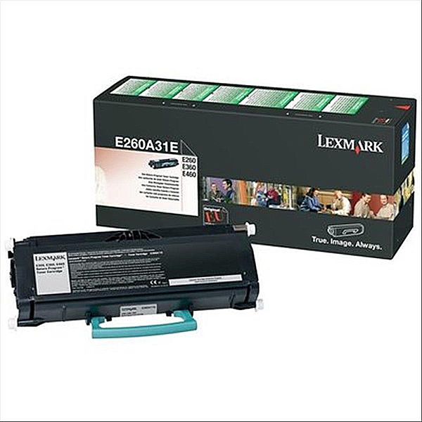 MD_IBME260A31E Lexmark - Toner - Nero - E260A31E - non return program - 3.500 pag - immagine 1